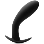 Анально-вагинальный фаллоимитатор Silicone Dildo Black 14 см