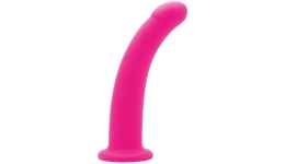 Силиконовый фаллос на присоске Silicone Dildo Pink 18,5 см