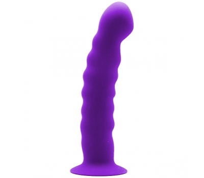 Силиконовый фаллос на присоске Silicone Dildo Violet 14 см