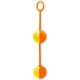 Вагинальные шарики  Dream Toys Orange-Yellow 3,5 см