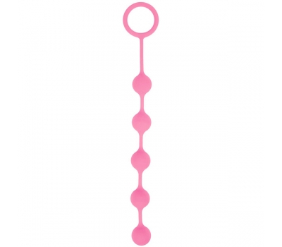 Анальные шарики из силикона Soft Silicone Pink 2,6см