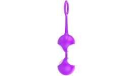 Вагинальные шарики Double Pearl Ring Violet 3,4 см