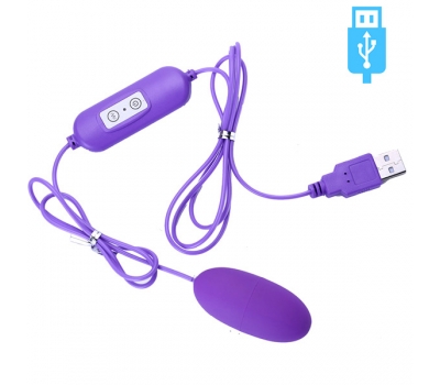 Универсальный вибратор USB Vibrating Bullet Purple