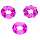 Набор из 3-х эрекционных колец SnailAge Crystal Ring 3P Pink