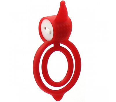 Виброкольцо на пенис и мошонку Double Rings Red