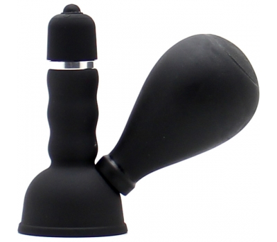 Ваккумная вибропомпа для сосков Nipple Vibrating Pump Black 1шт