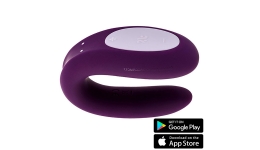 Силиконовый вибратор для пар Satisfyer Double Joy Purple