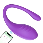 Виброяйцо с управлением со смартфона Silicone Vibrating Egg A 9-Mode Violet