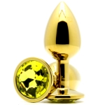 Золотая анальная пробка Butt Plug Gold  -Sunny 7см*2,8см