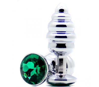 Анальное украшение Ribber Butt-Plug Emerald