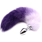 Анальная пробка с фиолетовым хвостиком Purple Tail