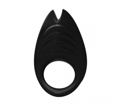 Эрекционное кольцо с вибратором Black Flame