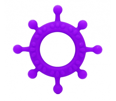 Эрекционное кольцо из силикона Handwheel Purple